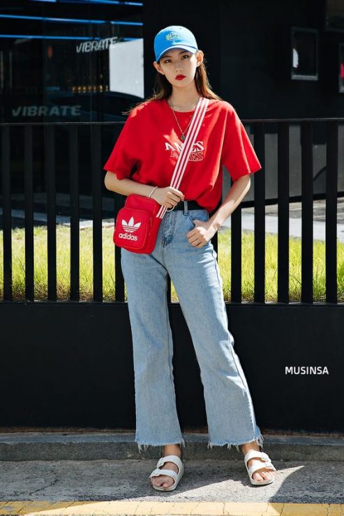 棒球帽穿搭　夏天